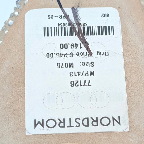 Badgley Mischka Brenna Embellished Slingback Pumps Women's Nude Size US7.5 EU38 - Picture 9 of 13